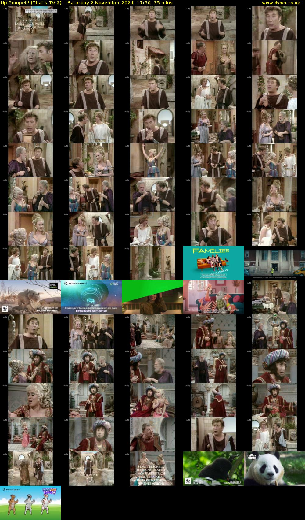 Up Pompeii! (That's TV 2) Saturday 2 November 2024 17:50 - 18:25