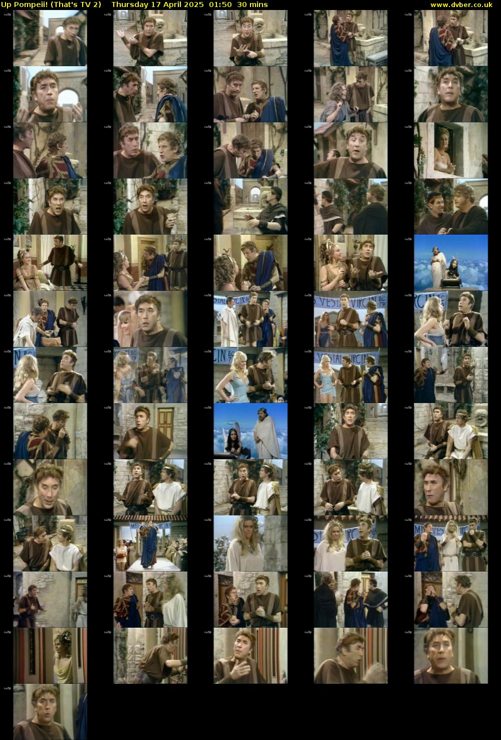 Up Pompeii! (That's TV 2) Thursday 17 April 2025 01:50 - 02:20