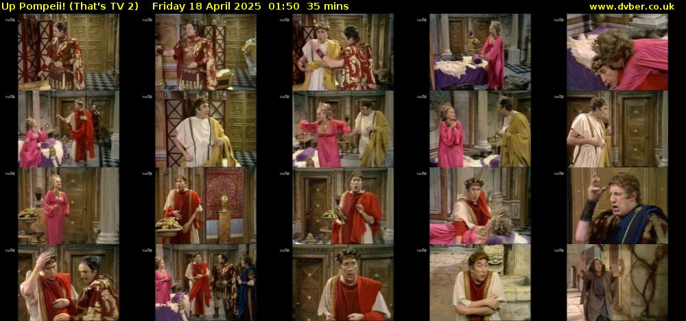 Up Pompeii! (That's TV 2) Friday 18 April 2025 01:50 - 02:25