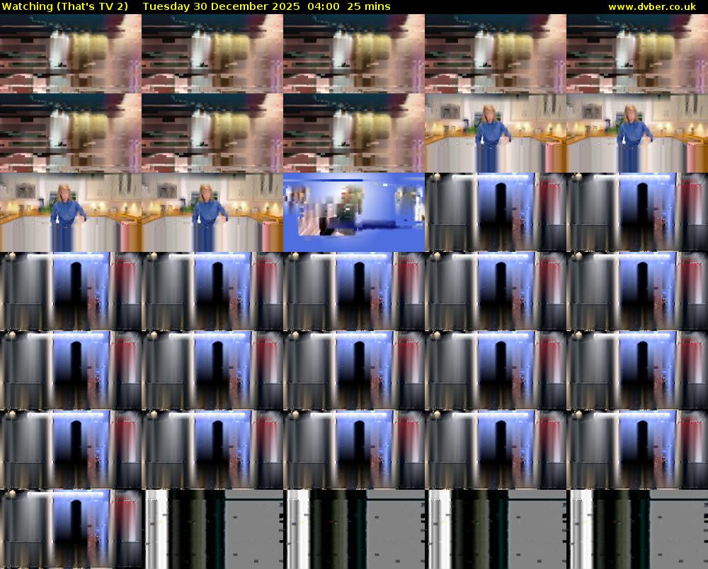 Watching (That's TV 2) Tuesday 30 December 2025 04:00 - 04:25