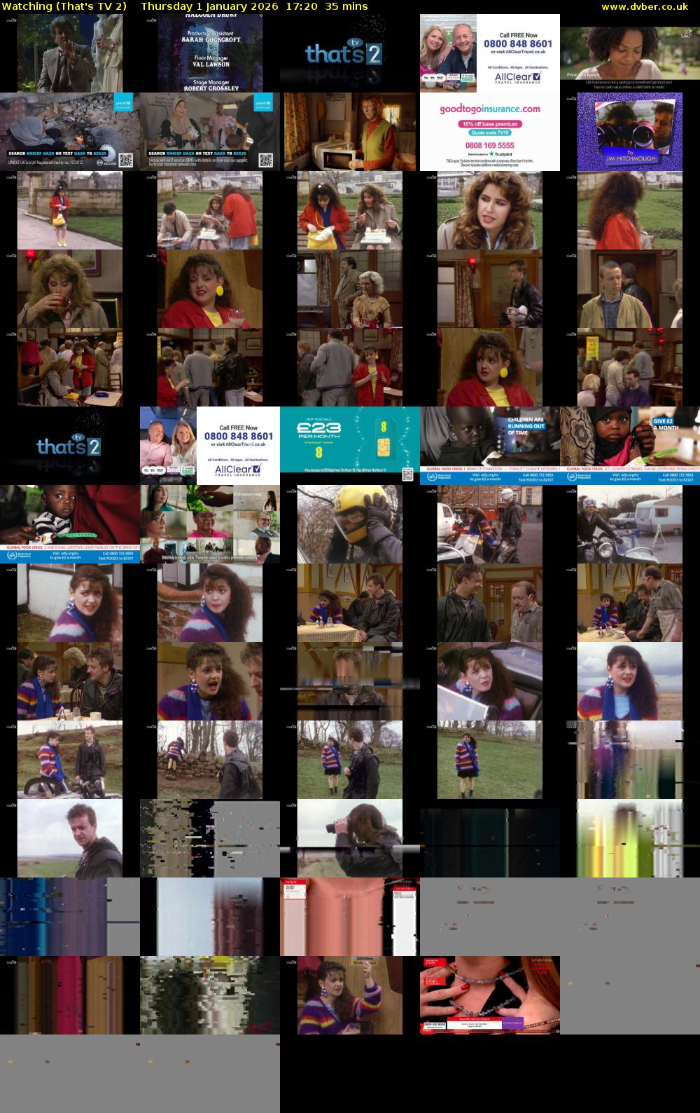 Watching (That's TV 2) Thursday 1 January 2026 17:20 - 17:55