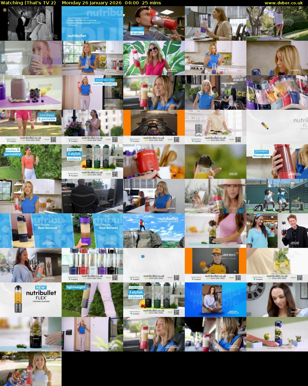 Watching (That's TV 2) Monday 26 January 2026 04:00 - 04:25
