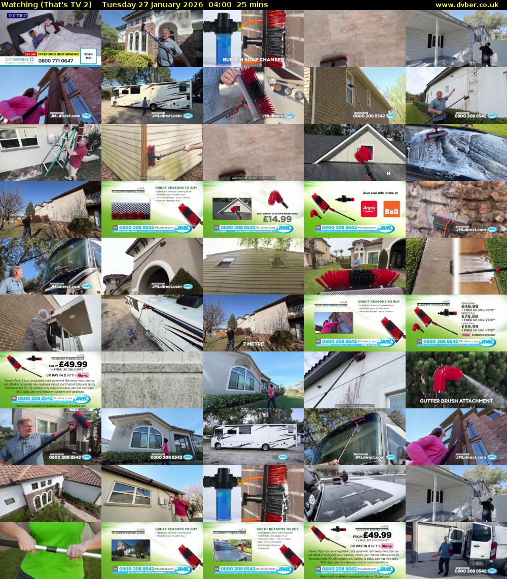 Watching (That's TV 2) Tuesday 27 January 2026 04:00 - 04:25