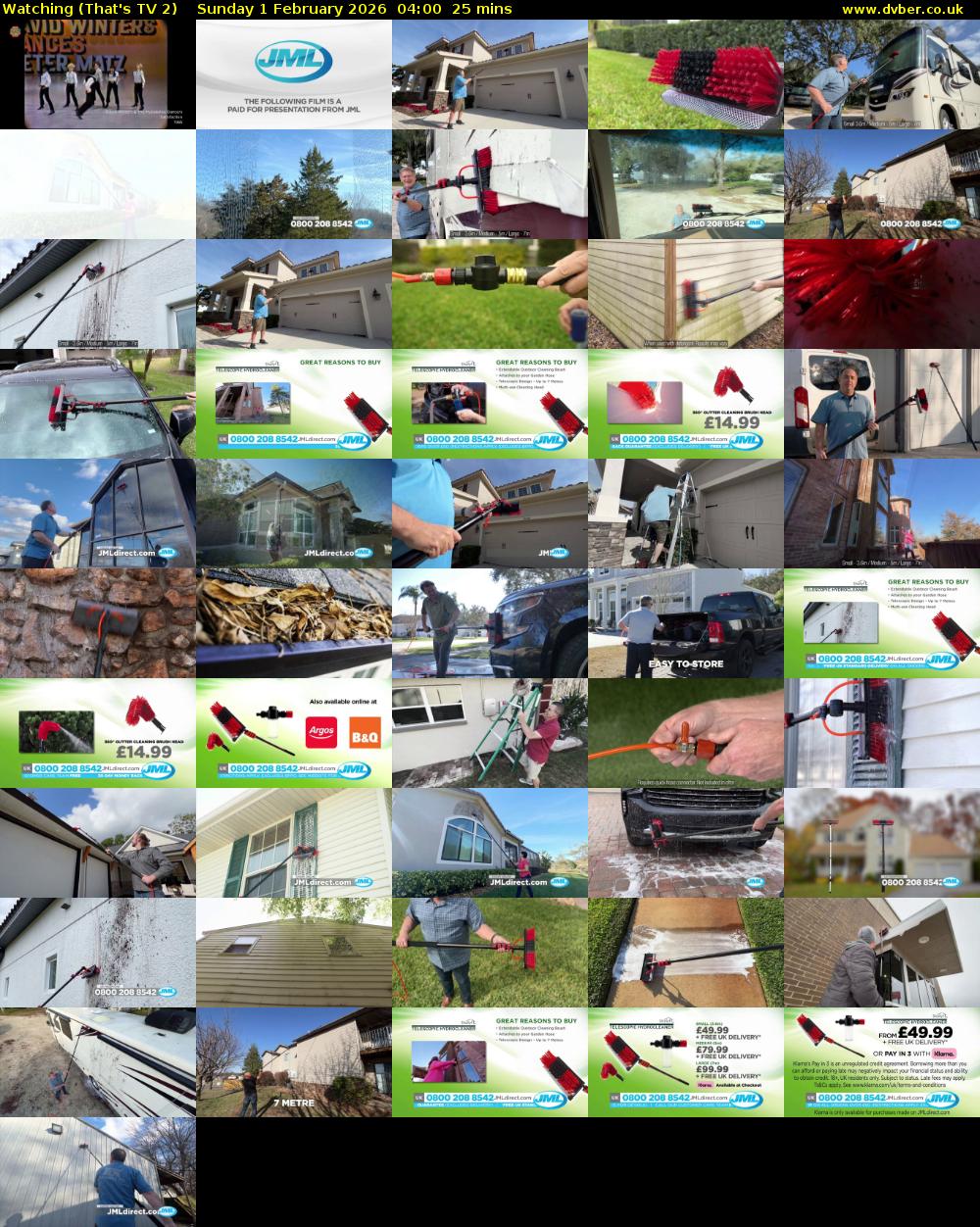 Watching (That's TV 2) Sunday 1 February 2026 04:00 - 04:25