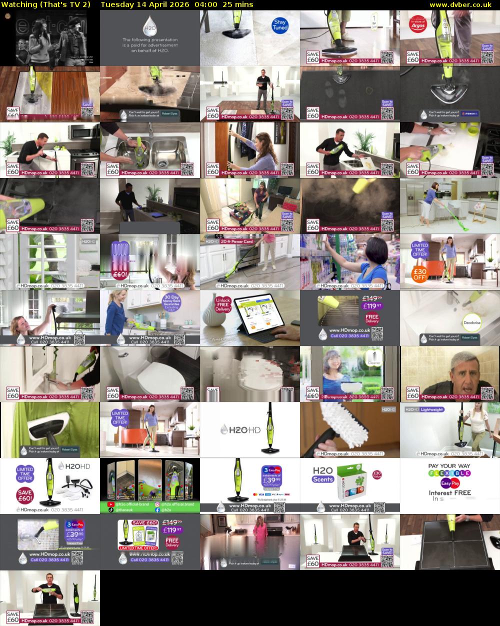 Watching (That's TV 2) Tuesday 14 April 2026 04:00 - 04:25