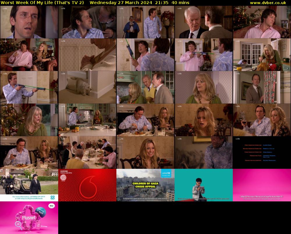Worst Week Of My Life (That's TV 2) Wednesday 27 March 2024 21:35 - 22:15