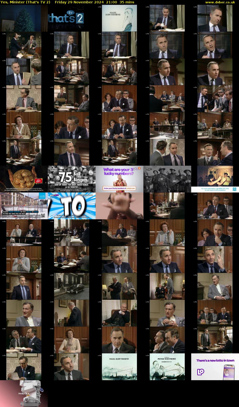 Yes, Minister (That's TV 2) Friday 29 November 2024 21:00 - 21:35