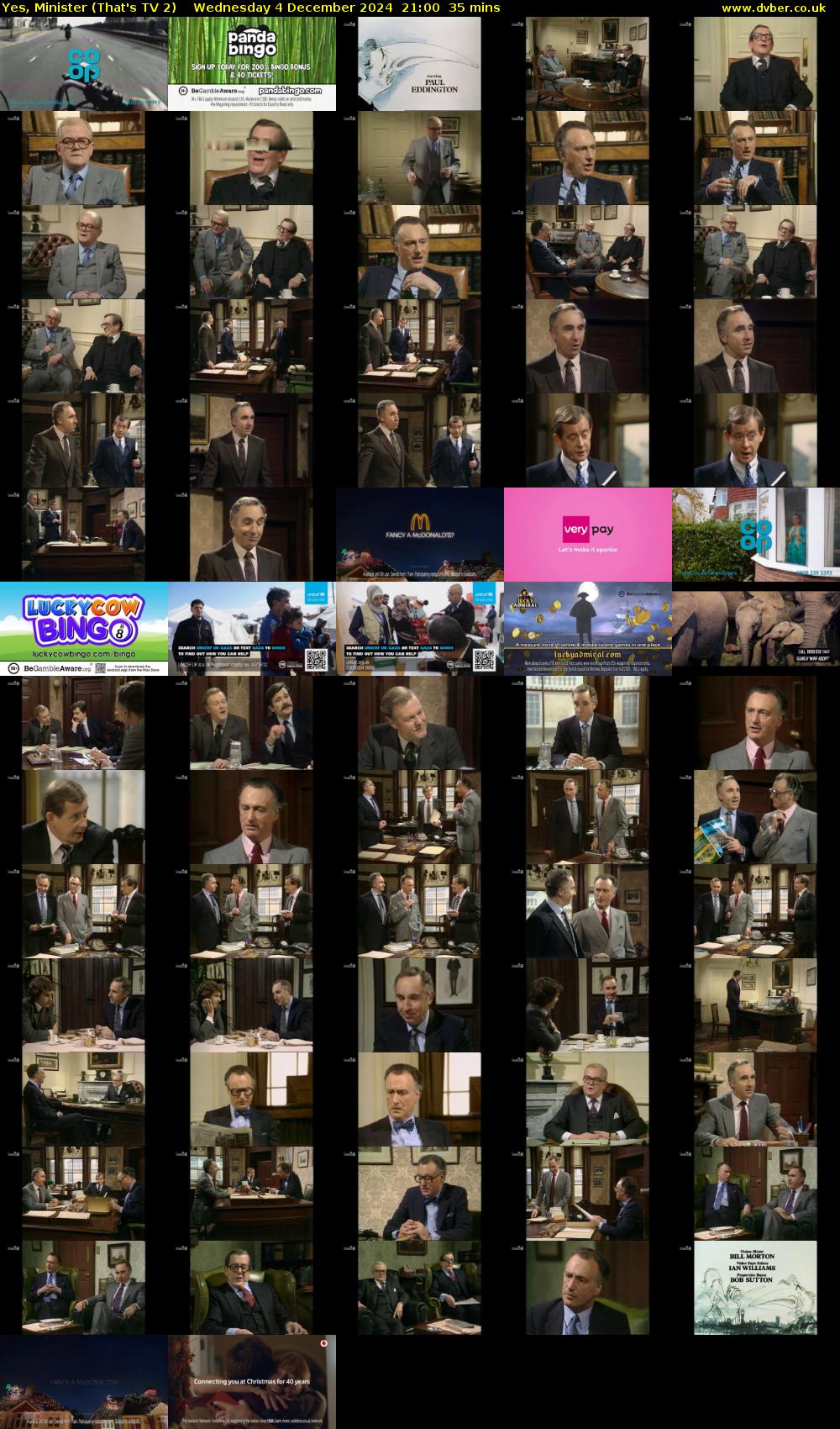 Yes, Minister (That's TV 2) Wednesday 4 December 2024 21:00 - 21:35
