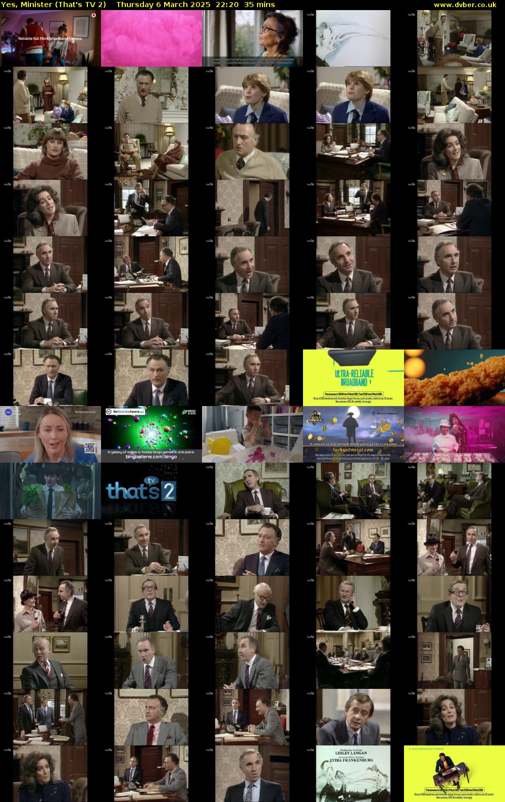 Yes, Minister (That's TV 2) Thursday 6 March 2025 22:20 - 22:55