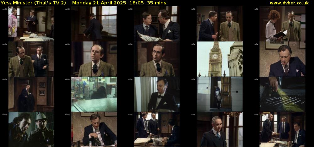 Yes, Minister (That's TV 2) Monday 21 April 2025 18:05 - 18:40