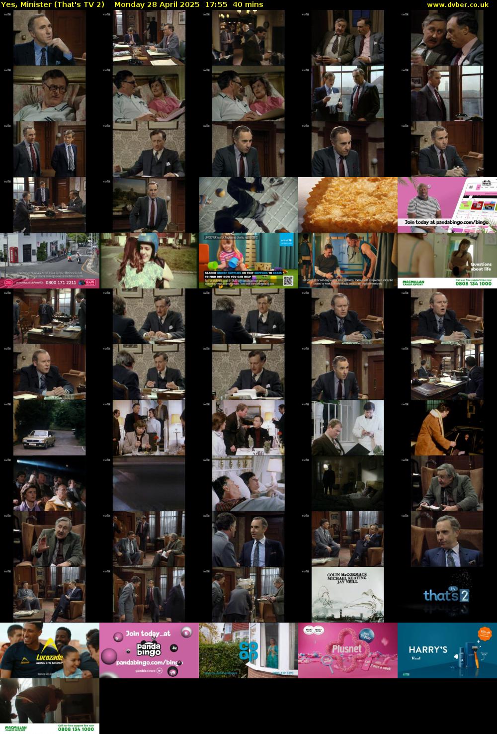 Yes, Minister (That's TV 2) Monday 28 April 2025 17:55 - 18:35