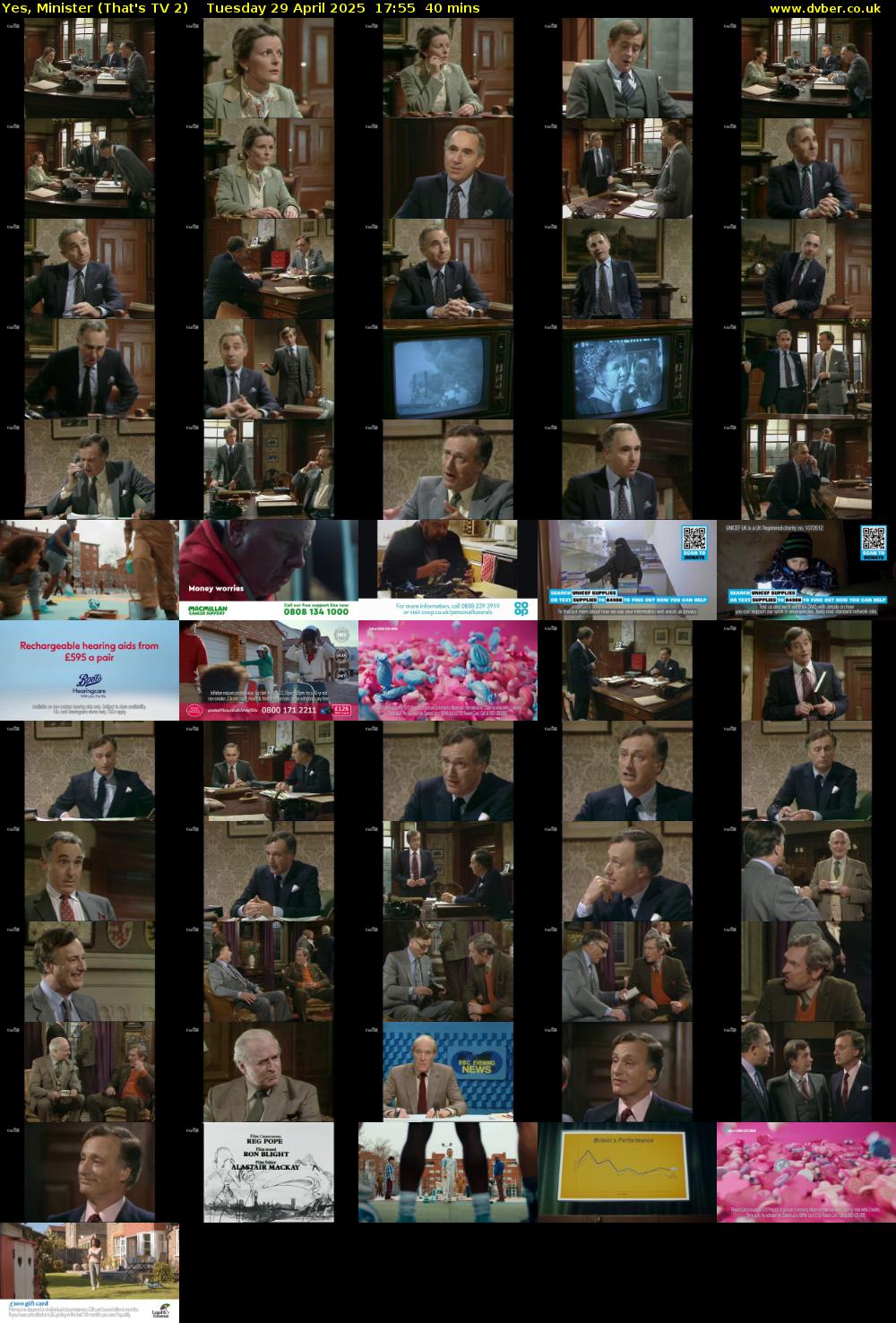 Yes, Minister (That's TV 2) Tuesday 29 April 2025 17:55 - 18:35