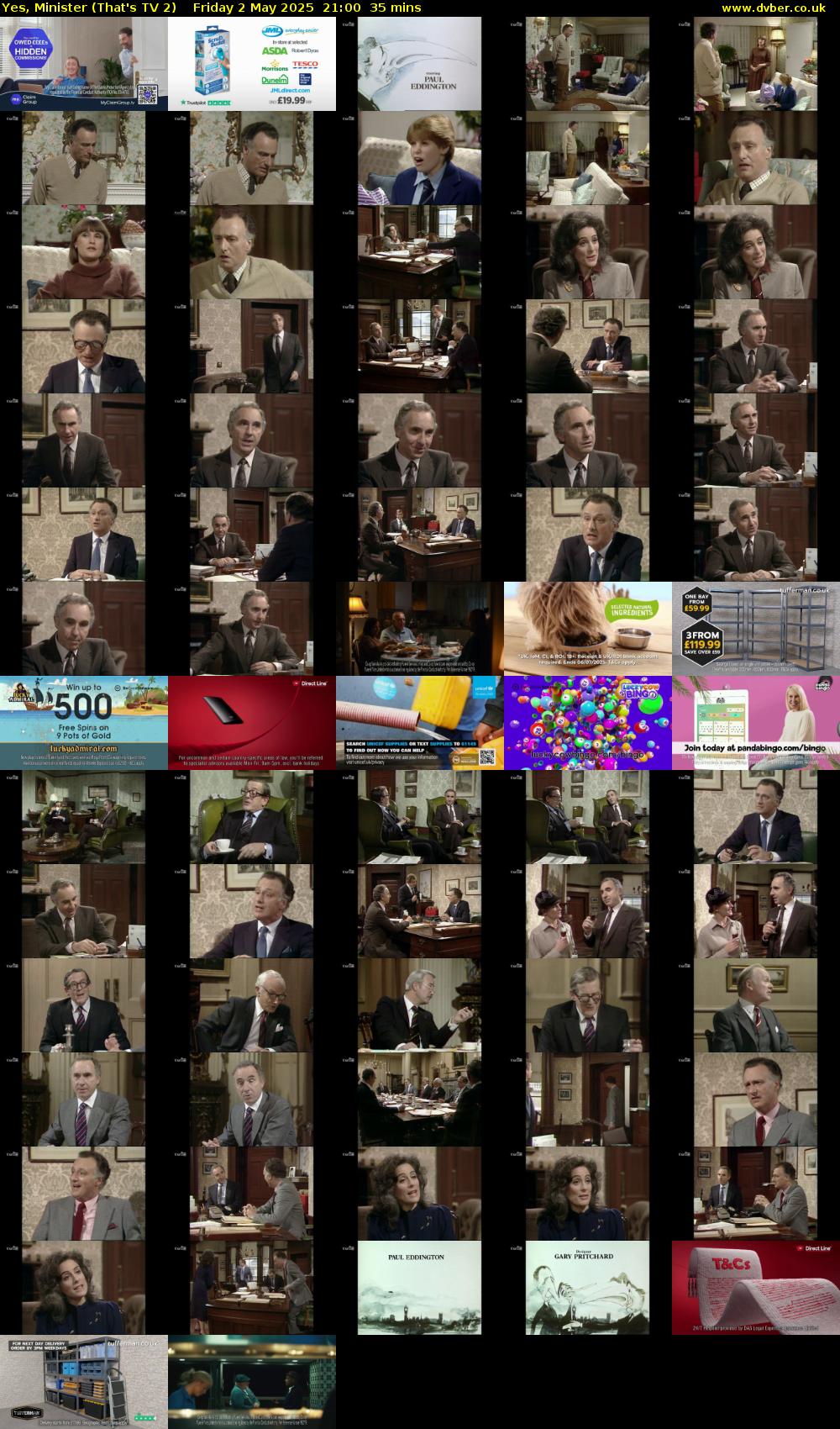 Yes, Minister (That's TV 2) Friday 2 May 2025 21:00 - 21:35