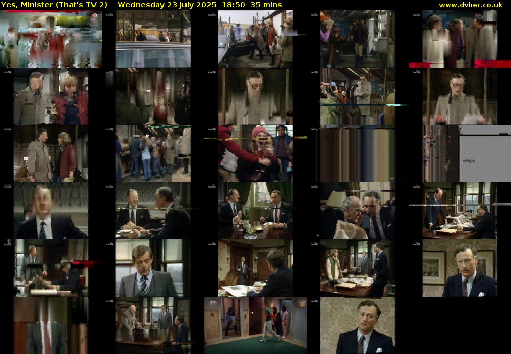 Yes, Minister (That's TV 2) Wednesday 23 July 2025 18:50 - 19:25