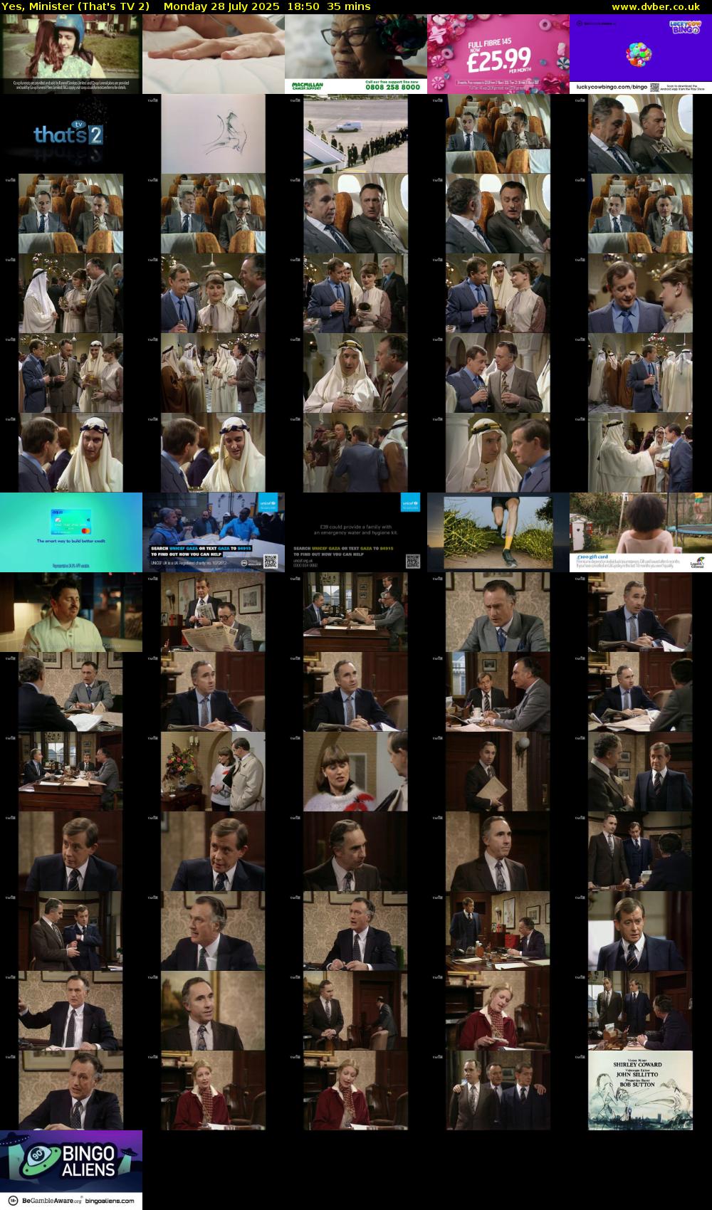 Yes, Minister (That's TV 2) Monday 28 July 2025 18:50 - 19:25