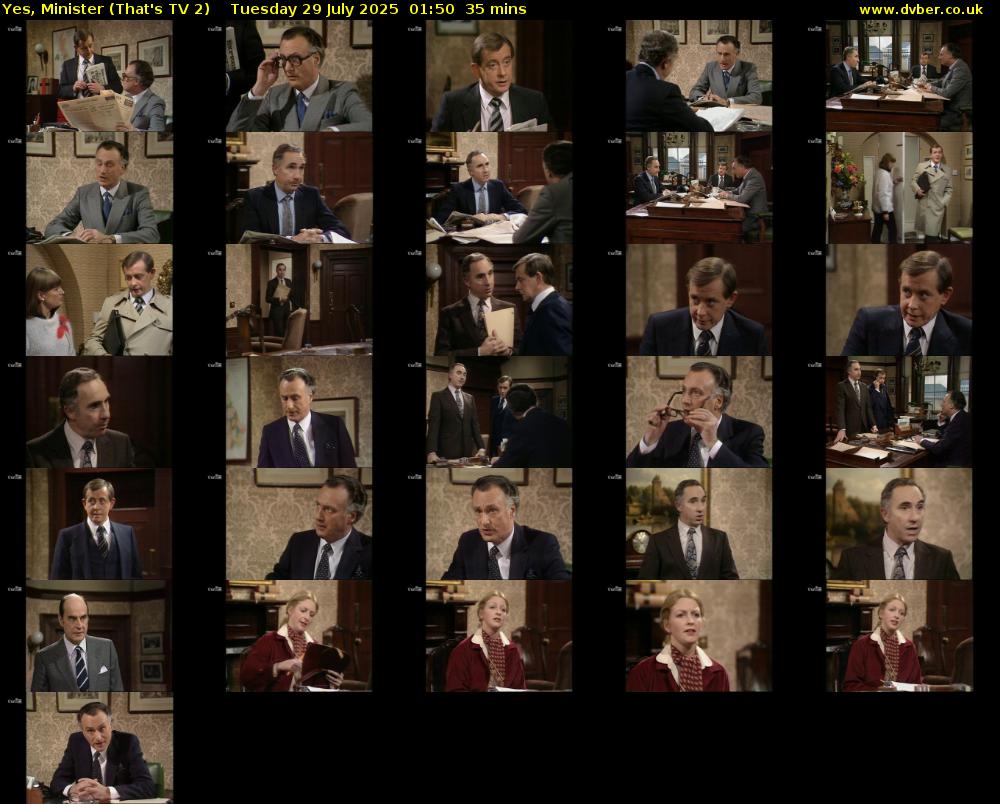 Yes, Minister (That's TV 2) Tuesday 29 July 2025 01:50 - 02:25