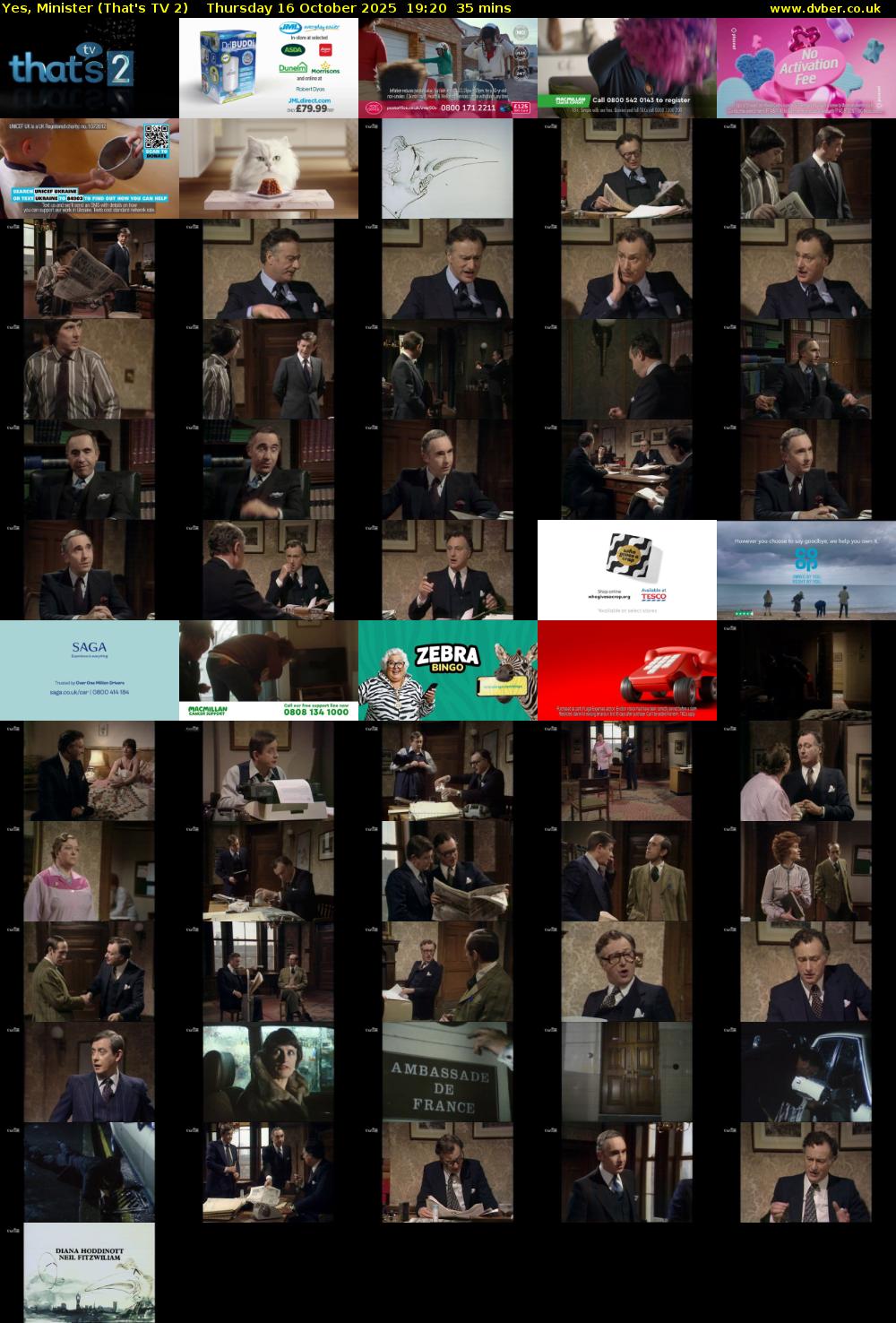 Yes, Minister (That's TV 2) Thursday 16 October 2025 19:20 - 19:55
