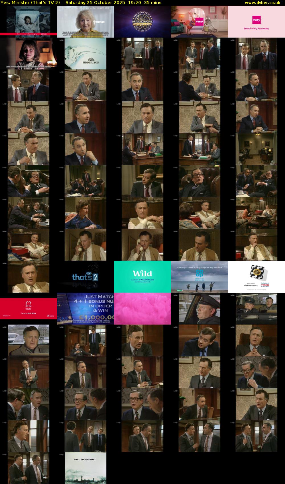 Yes, Minister (That's TV 2) Saturday 25 October 2025 19:20 - 19:55