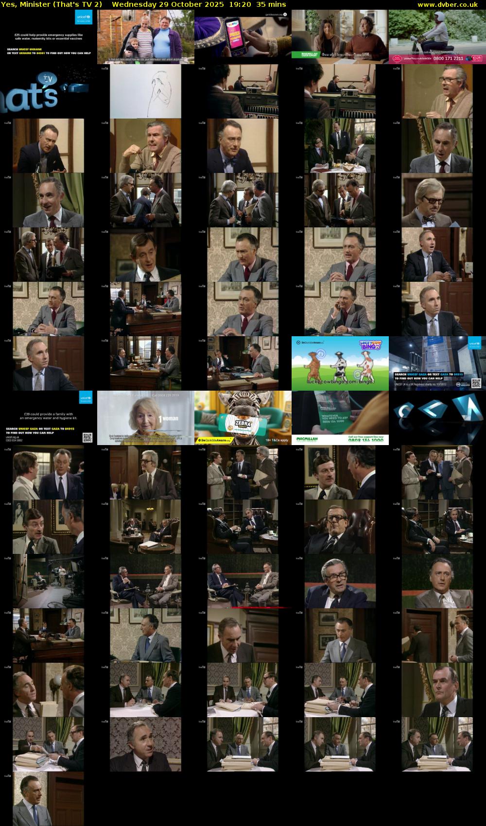 Yes, Minister (That's TV 2) Wednesday 29 October 2025 19:20 - 19:55