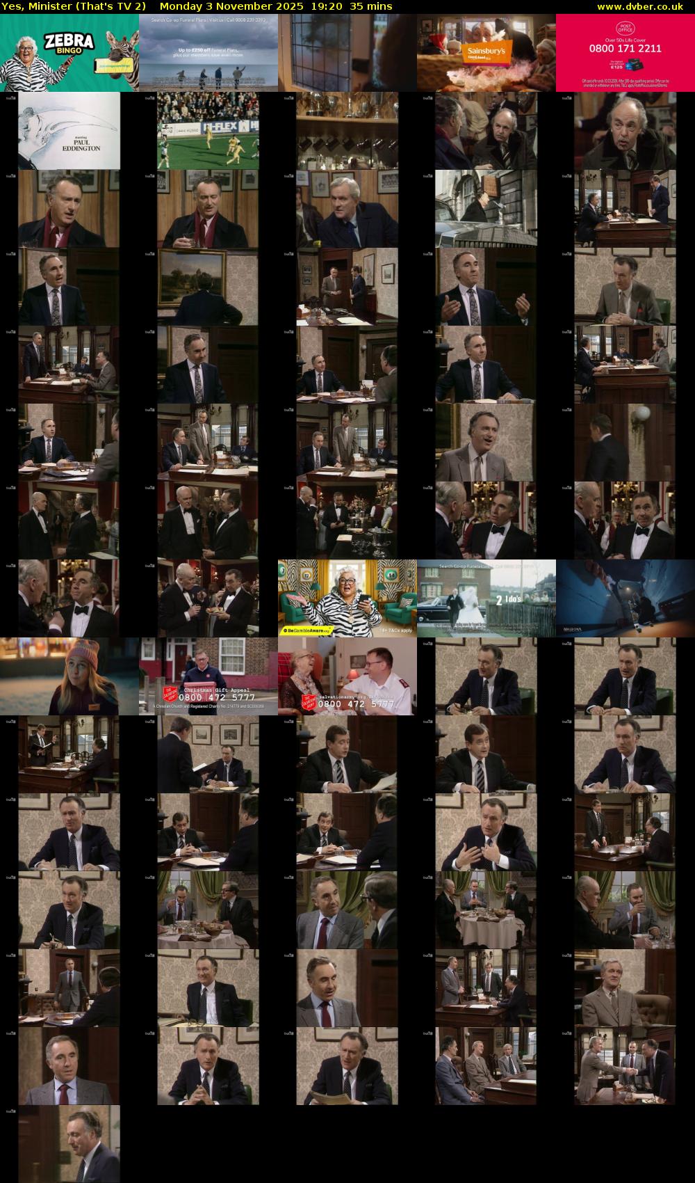 Yes, Minister (That's TV 2) Monday 3 November 2025 19:20 - 19:55