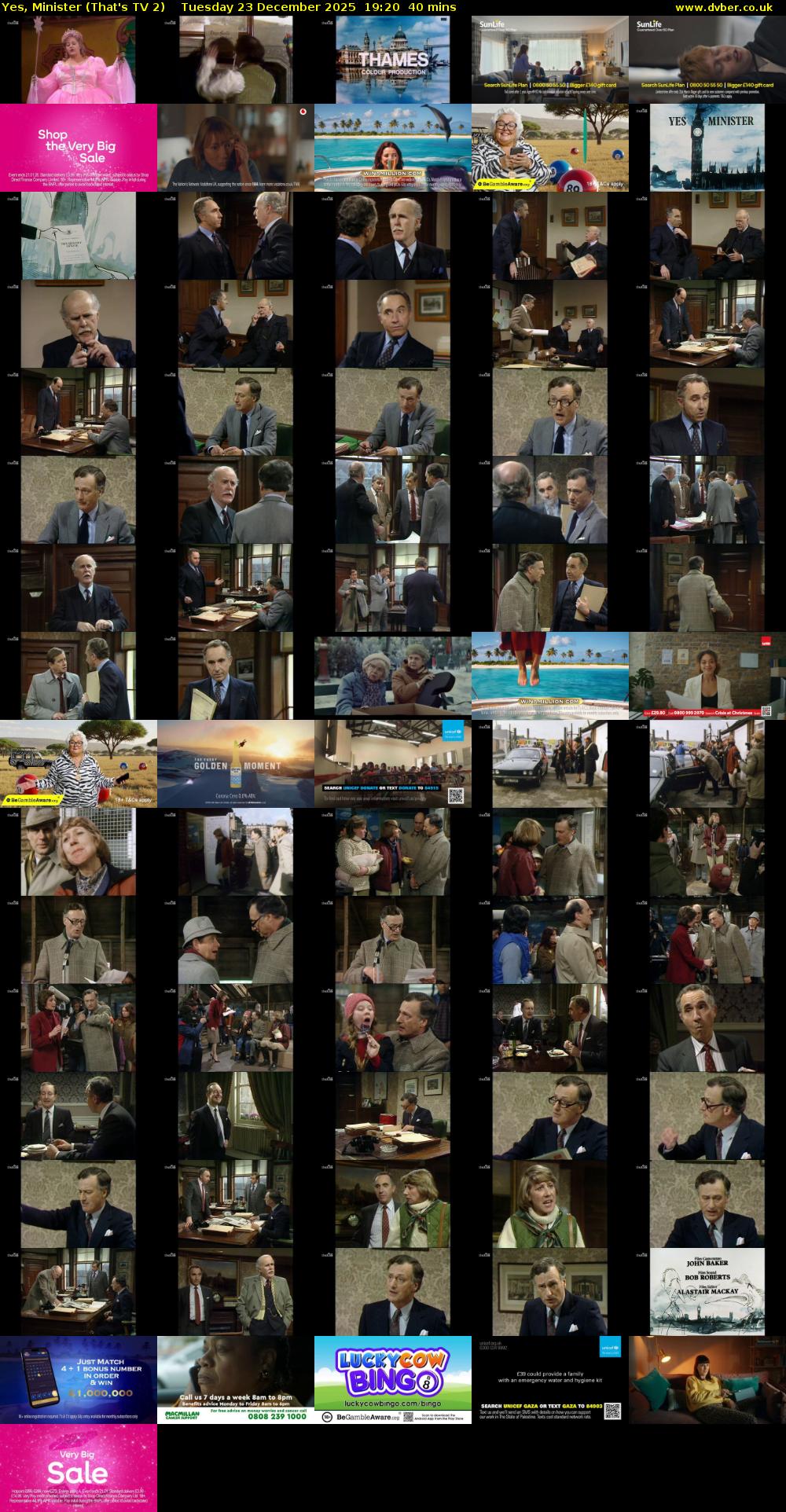 Yes, Minister (That's TV 2) Tuesday 23 December 2025 19:20 - 20:00