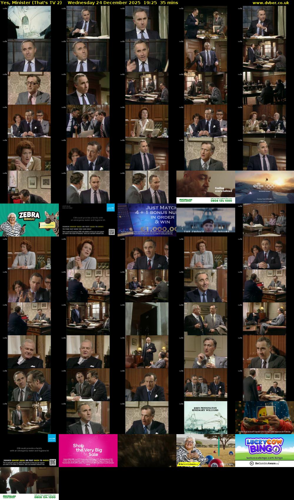 Yes, Minister (That's TV 2) Wednesday 24 December 2025 19:25 - 20:00