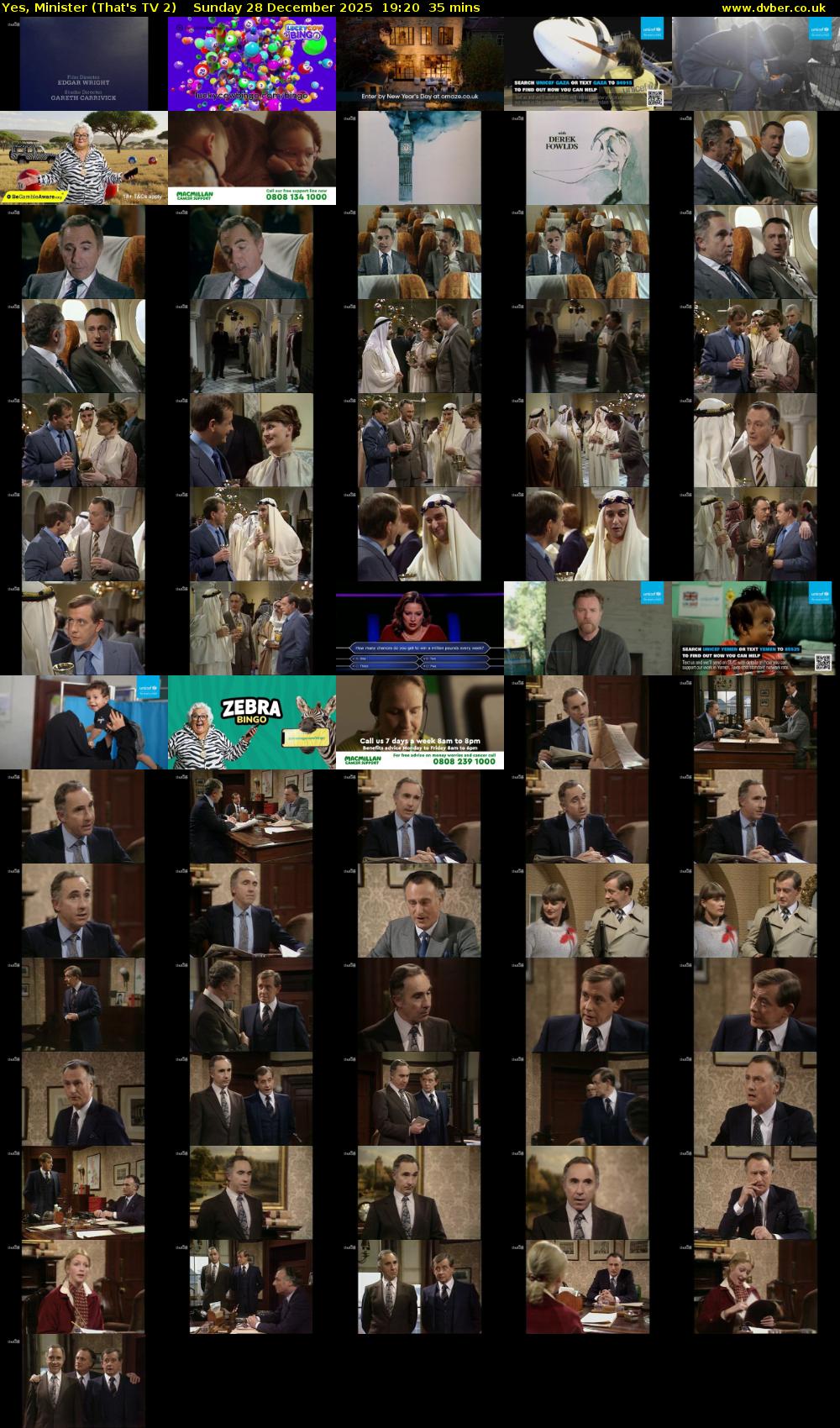 Yes, Minister (That's TV 2) Sunday 28 December 2025 19:20 - 19:55