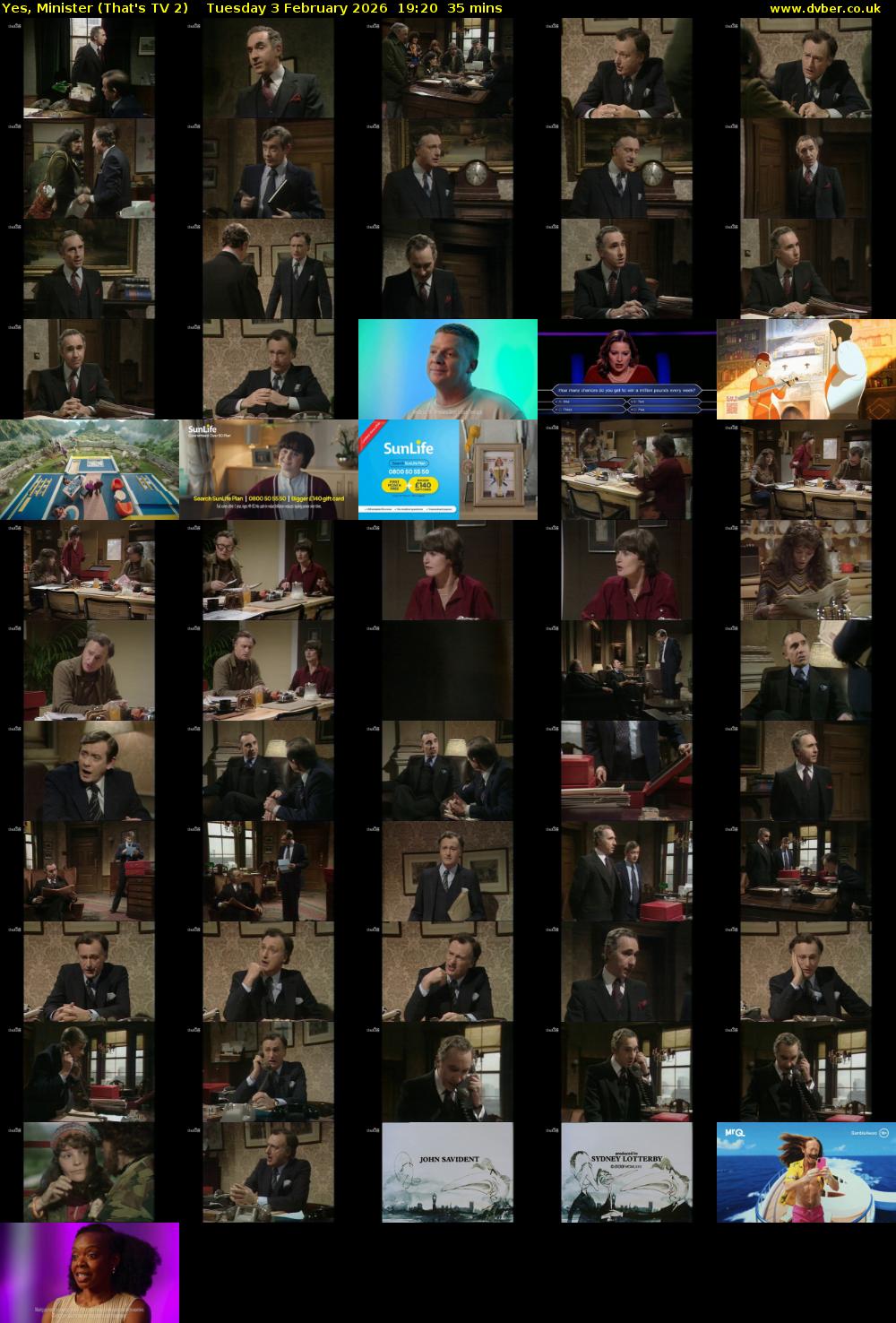 Yes, Minister (That's TV 2) Tuesday 3 February 2026 19:20 - 19:55
