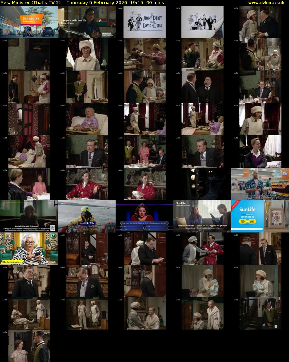 Yes, Minister (That's TV 2) Thursday 5 February 2026 19:15 - 19:55