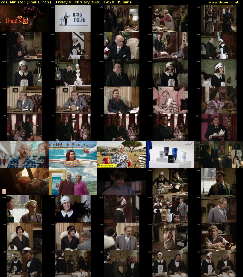 Yes, Minister (That's TV 2) Friday 6 February 2026 19:20 - 19:55