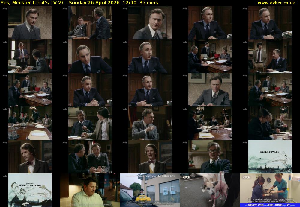 Yes, Minister (That's TV 2) Sunday 26 April 2026 12:40 - 13:15
