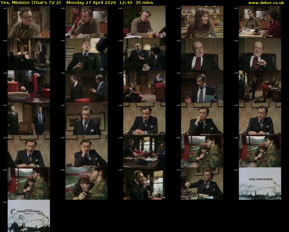 Yes, Minister (That's TV 2) Monday 27 April 2026 12:40 - 13:15