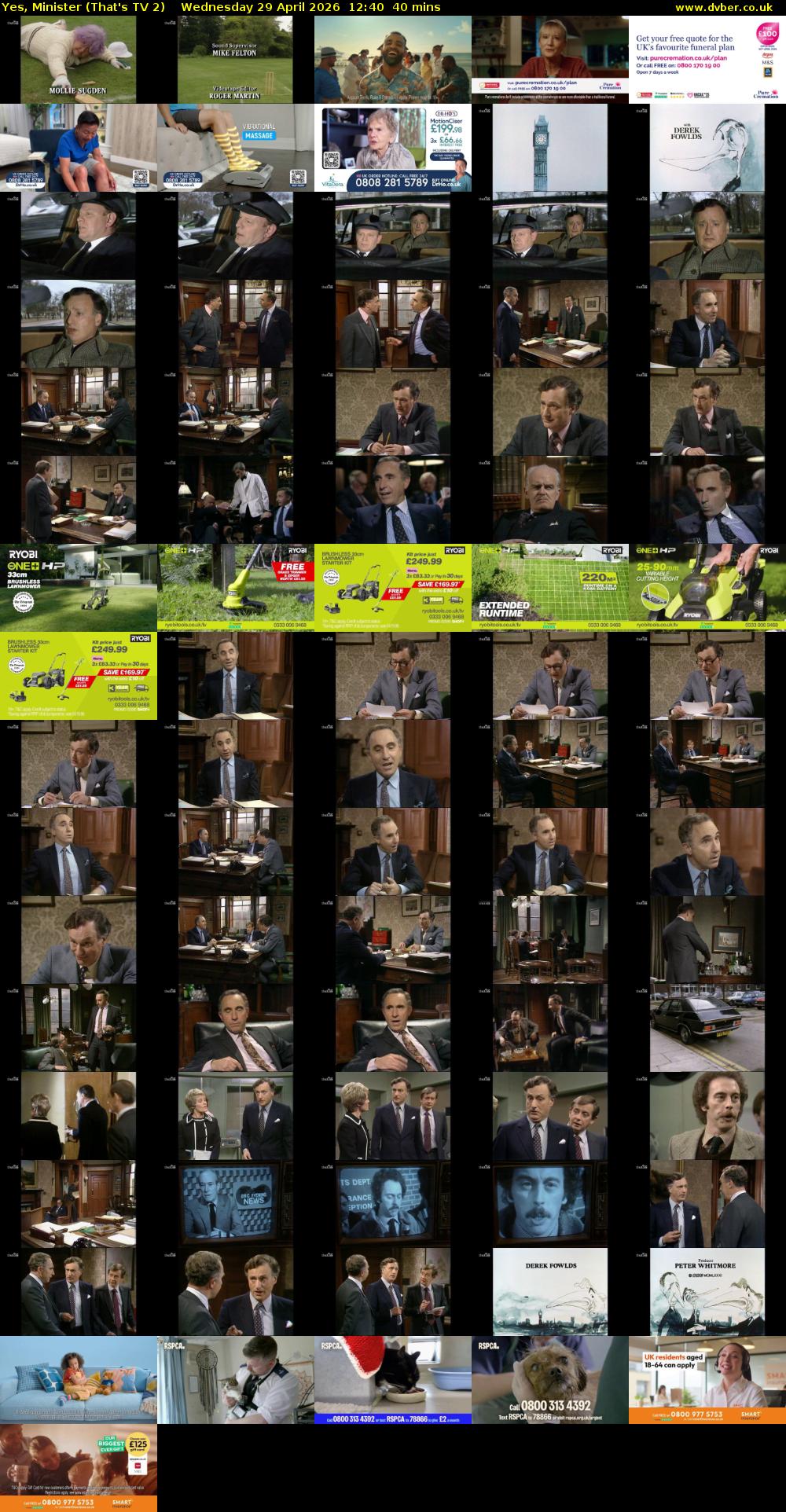 Yes, Minister (That's TV 2) Wednesday 29 April 2026 12:40 - 13:20