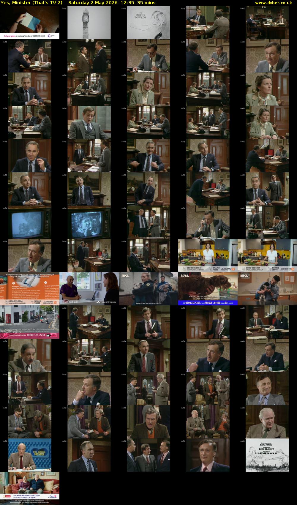 Yes, Minister (That's TV 2) Saturday 2 May 2026 12:35 - 13:10