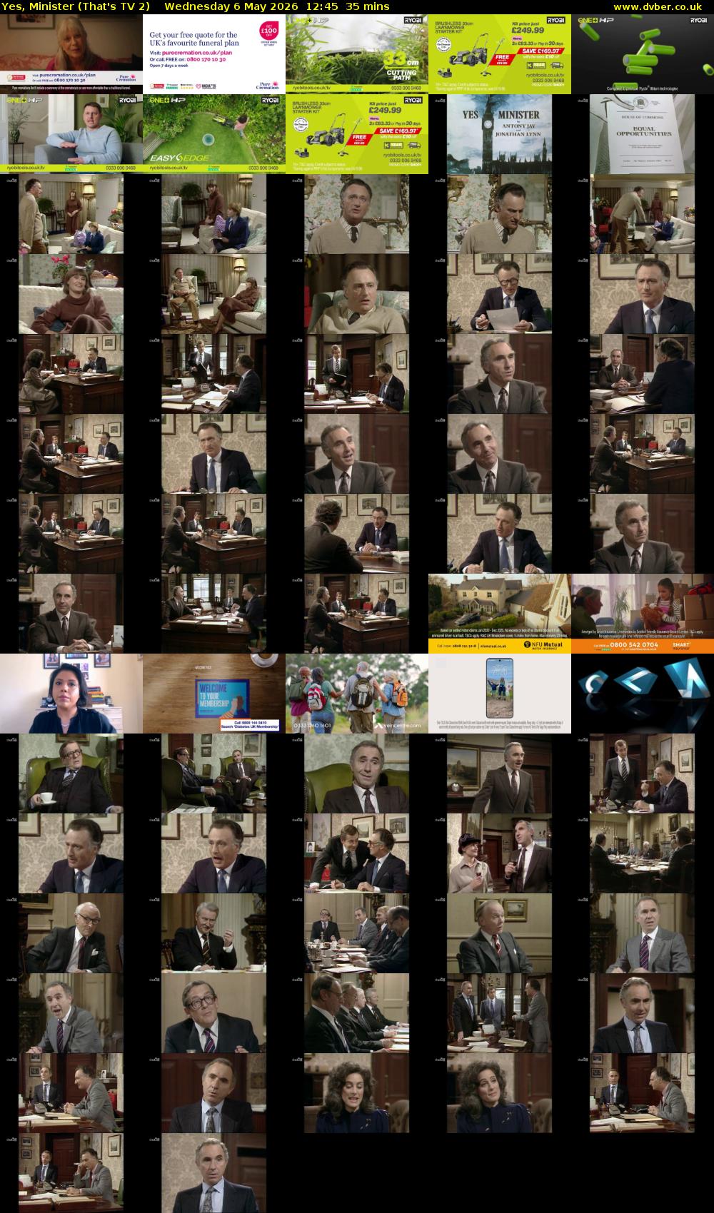 Yes, Minister (That's TV 2) Wednesday 6 May 2026 12:45 - 13:20