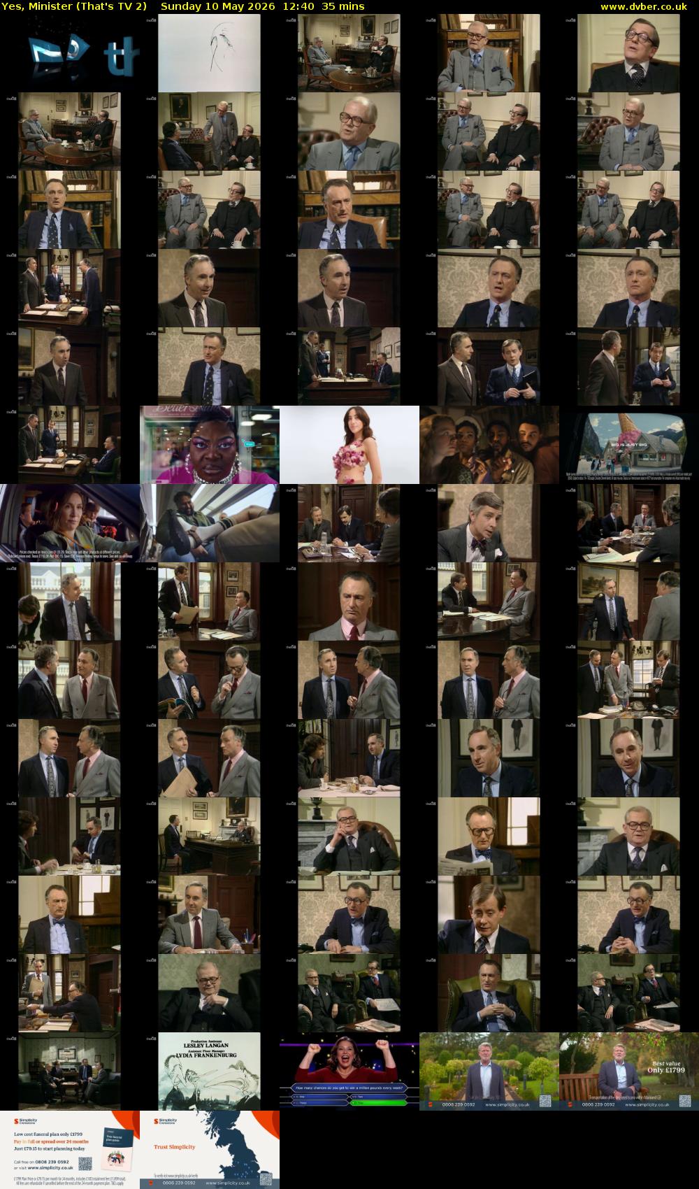 Yes, Minister (That's TV 2) Sunday 10 May 2026 12:40 - 13:15