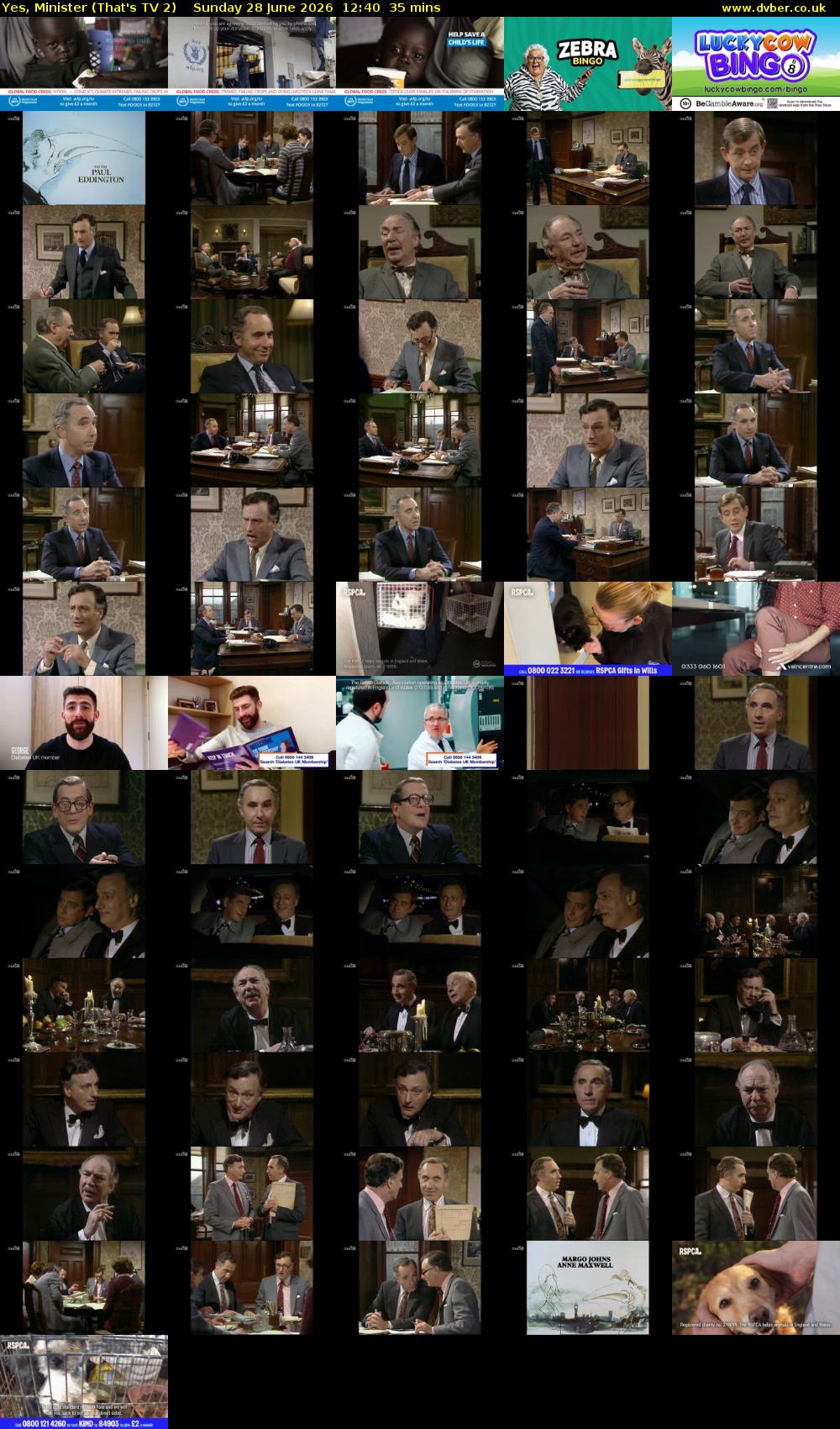 Yes, Minister (That's TV 2) Sunday 28 June 2026 12:40 - 13:15