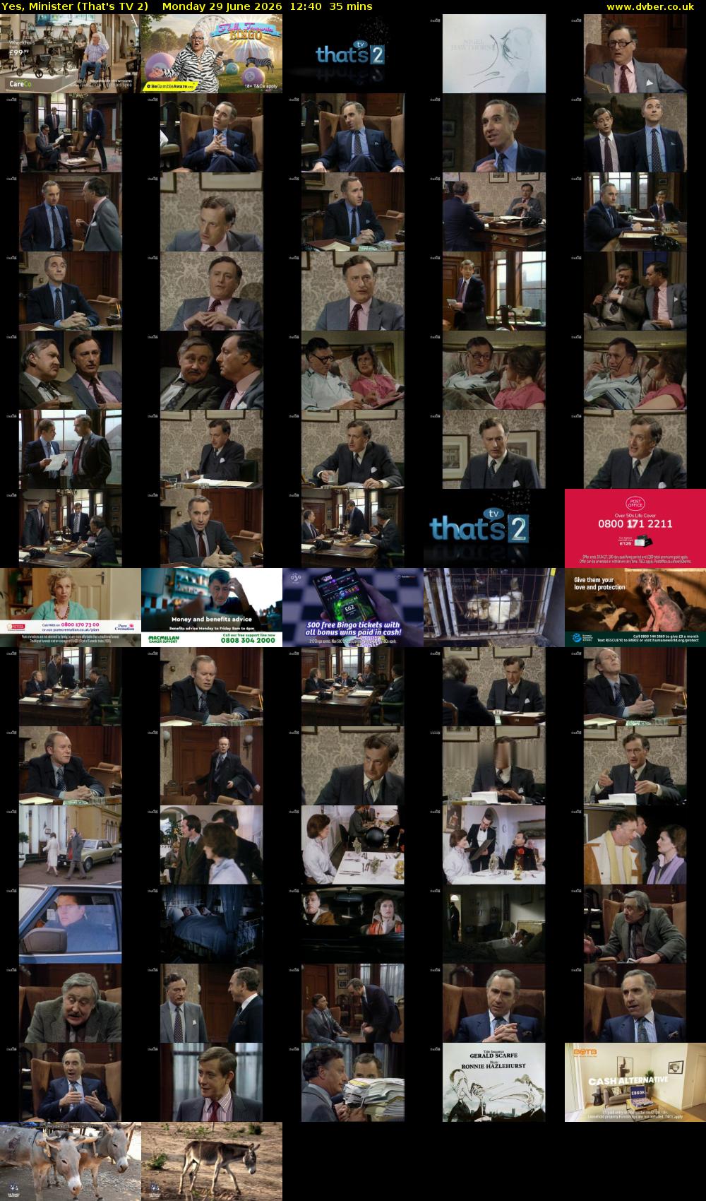 Yes, Minister (That's TV 2) Monday 29 June 2026 12:40 - 13:15