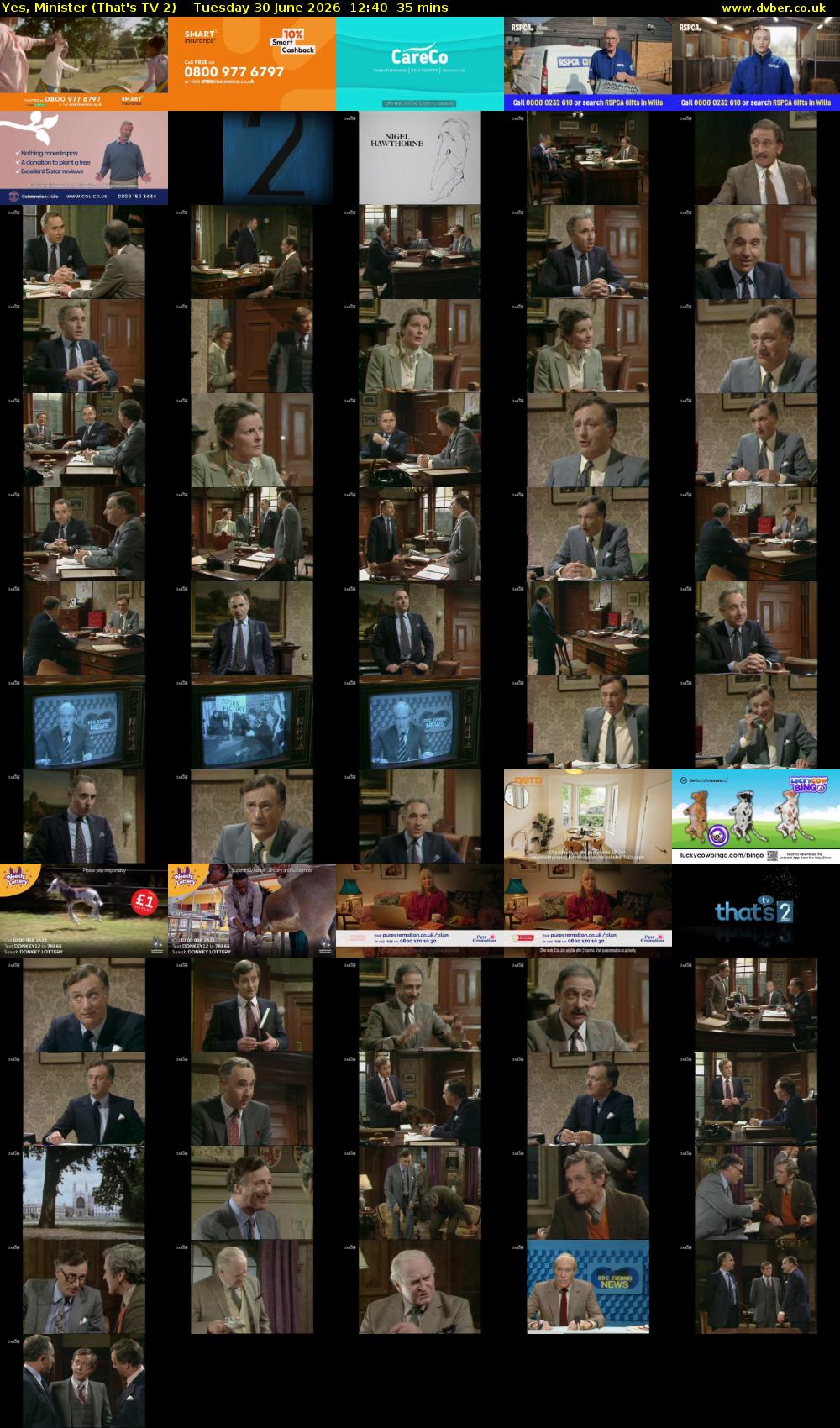 Yes, Minister (That's TV 2) Tuesday 30 June 2026 12:40 - 13:15