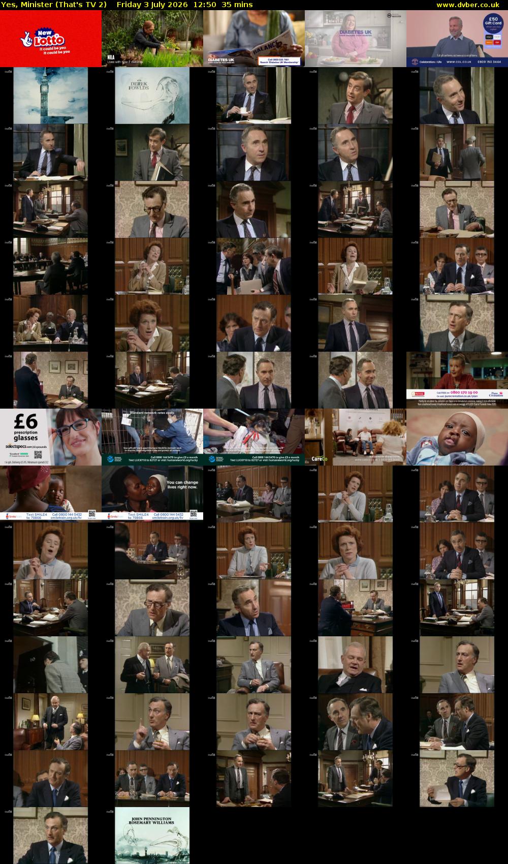 Yes, Minister (That's TV 2) Friday 3 July 2026 12:50 - 13:25