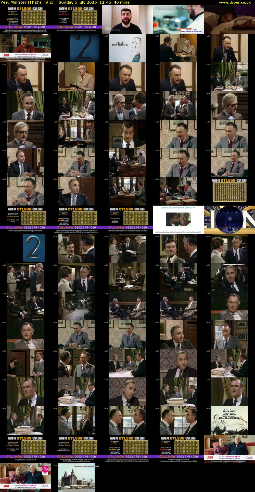 Yes, Minister (That's TV 2) Sunday 5 July 2026 12:45 - 13:25