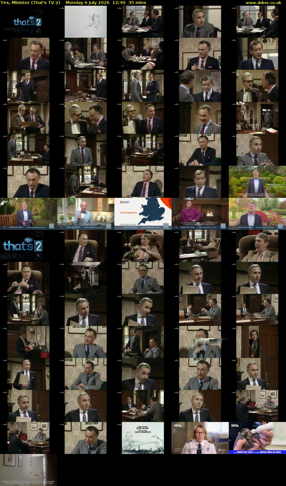 Yes, Minister (That's TV 2) Monday 6 July 2026 12:40 - 13:15