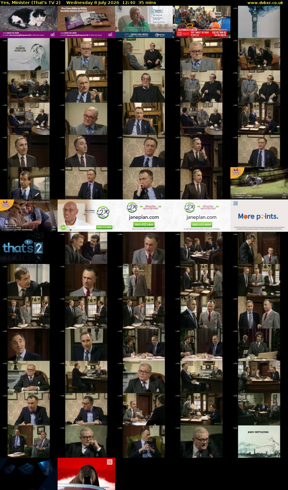Yes, Minister (That's TV 2) Wednesday 8 July 2026 12:40 - 13:15