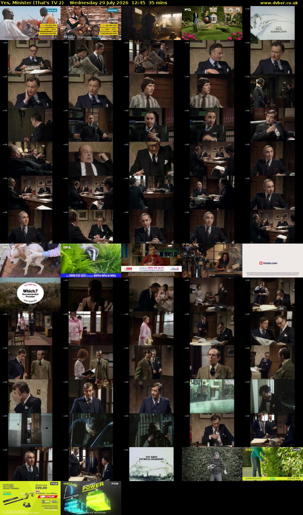 Yes, Minister (That's TV 2) Wednesday 29 July 2026 12:45 - 13:20
