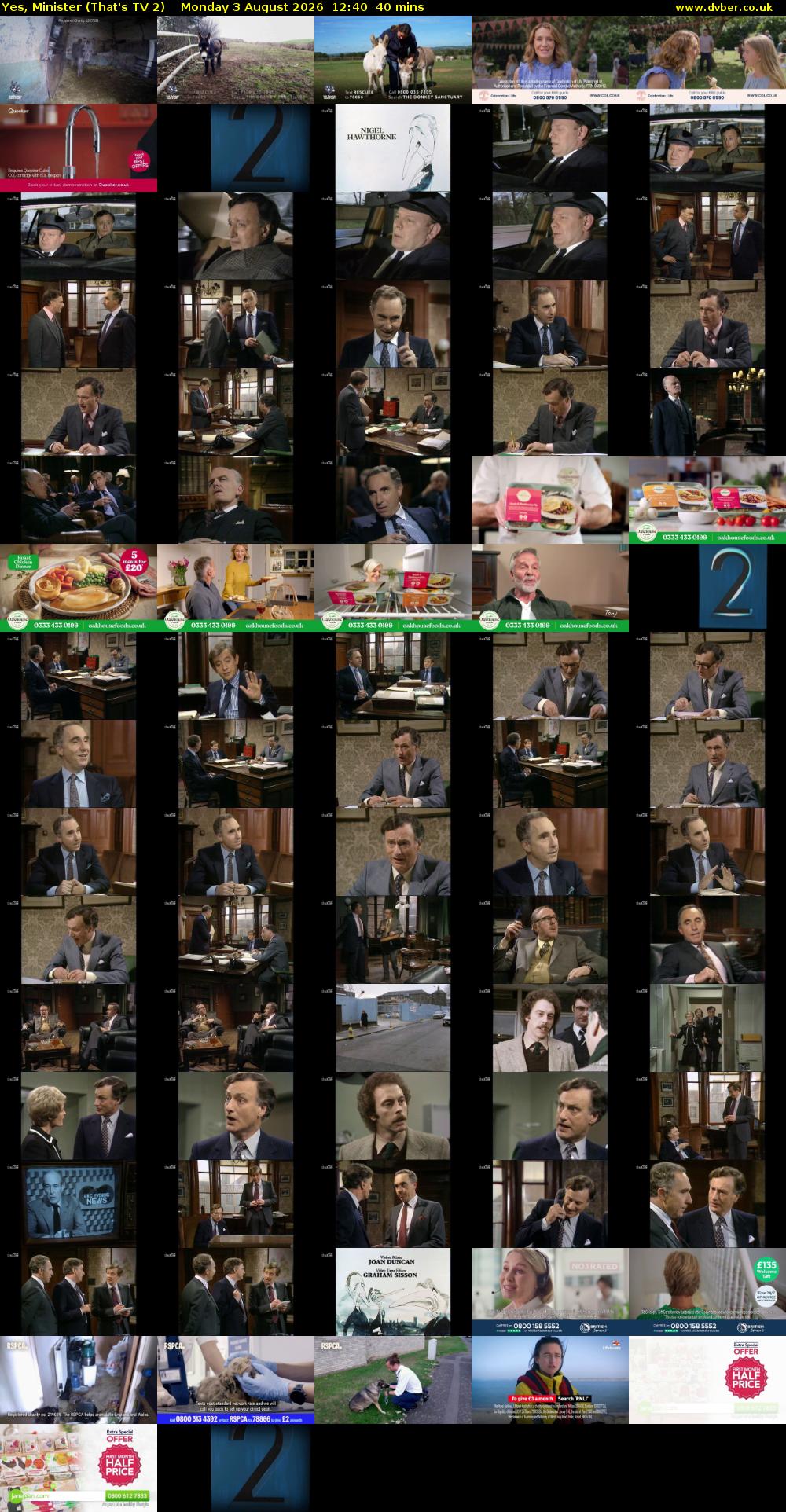 Yes, Minister (That's TV 2) Monday 3 August 2026 12:40 - 13:20