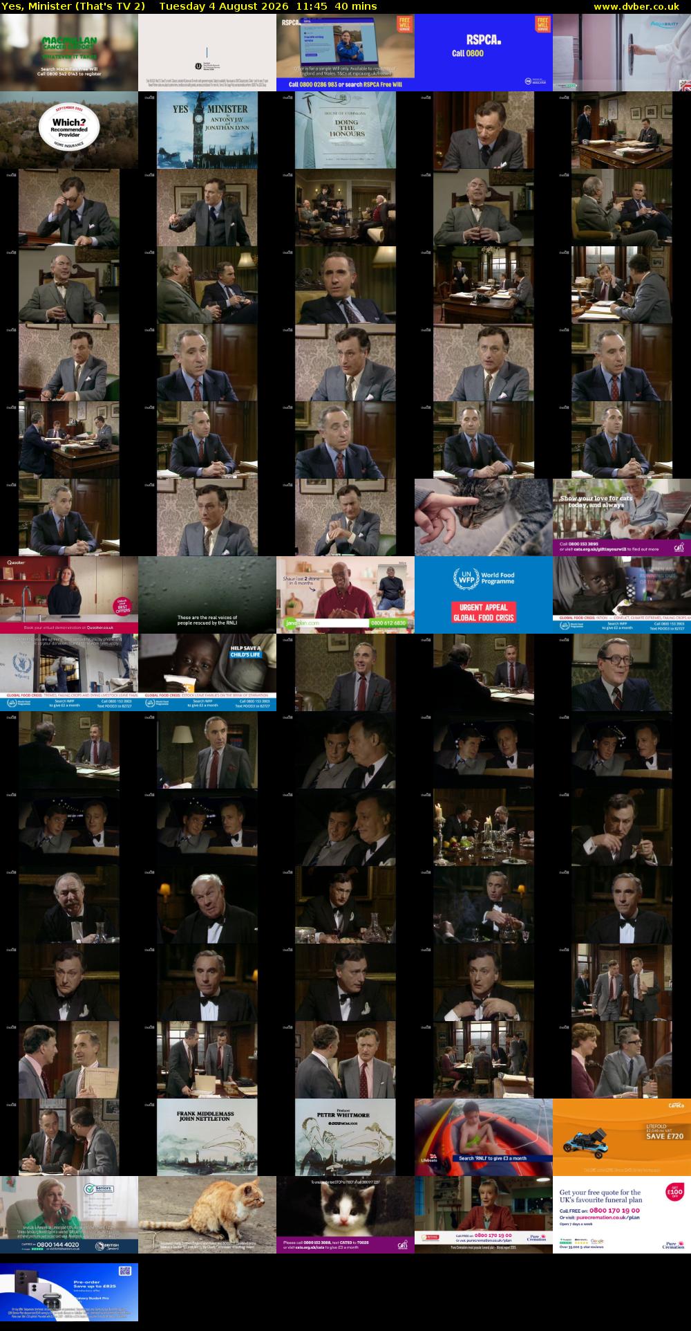 Yes, Minister (That's TV 2) Tuesday 4 August 2026 11:45 - 12:25