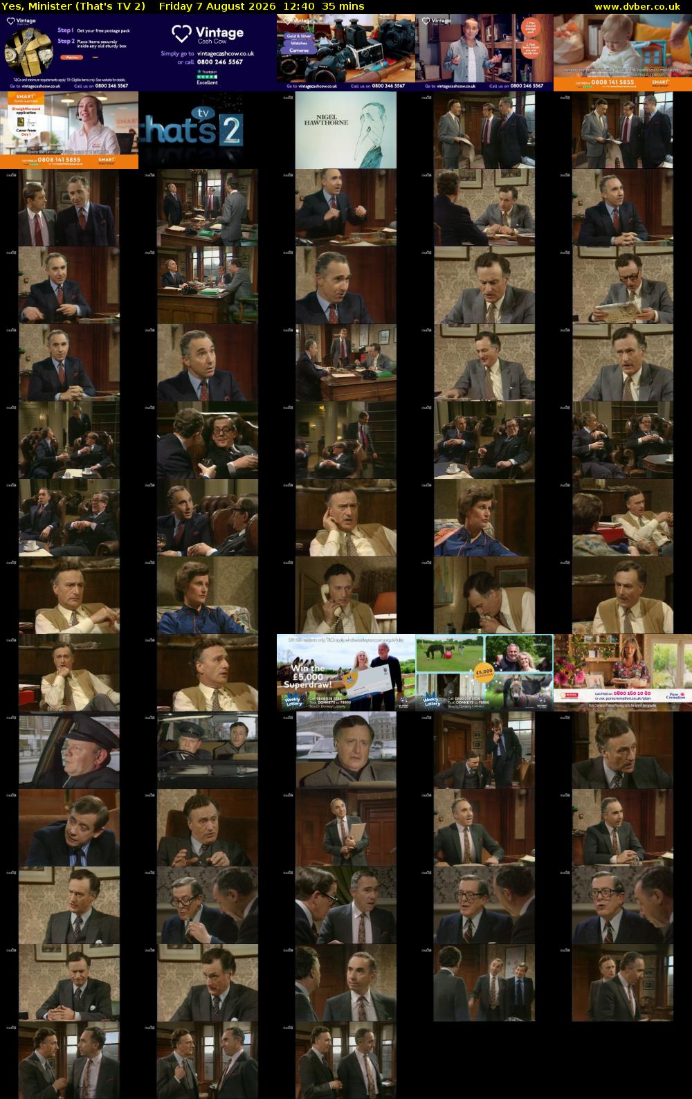 Yes, Minister (That's TV 2) Friday 7 August 2026 12:40 - 13:15