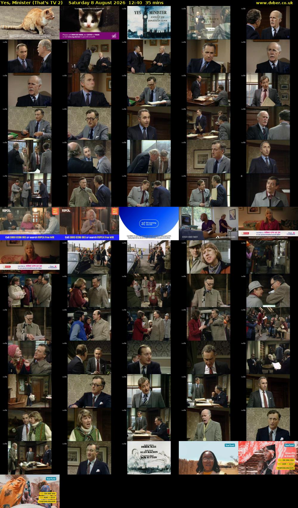 Yes, Minister (That's TV 2) Saturday 8 August 2026 12:40 - 13:15