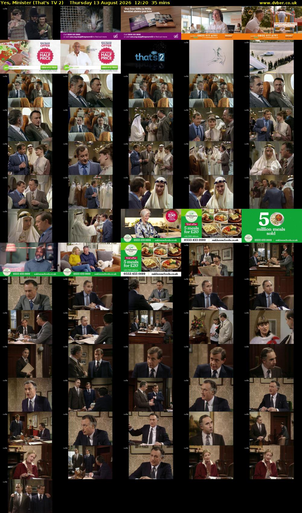 Yes, Minister (That's TV 2) Thursday 13 August 2026 12:20 - 12:55