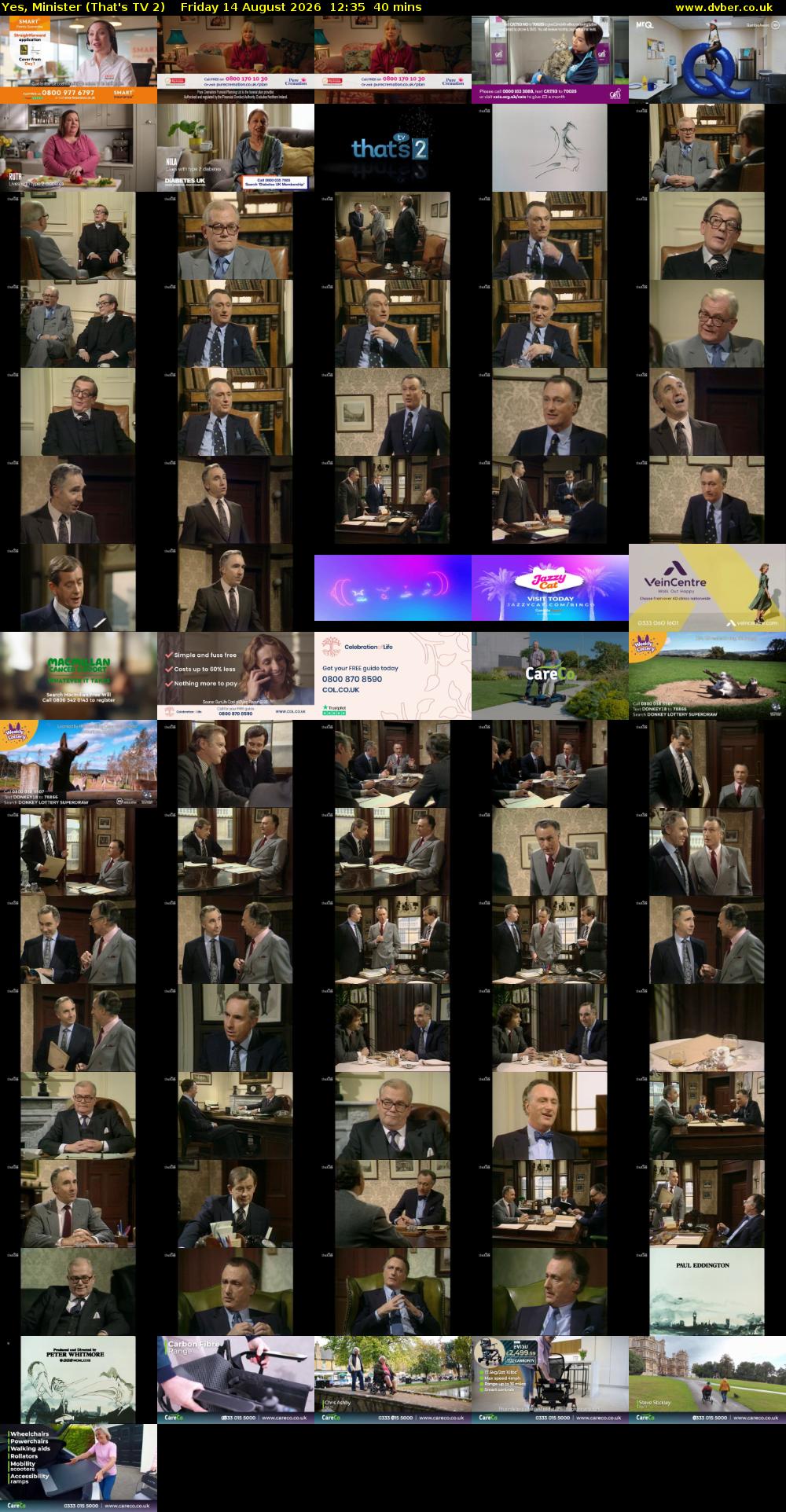 Yes, Minister (That's TV 2) Friday 14 August 2026 12:35 - 13:15